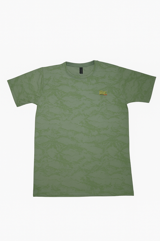 Sage Green Elastic Net T-Shirt – Imported China Fabric | Half Sleeves