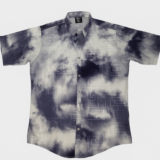 Urban Style Embroided Casual Half Sleeves Shirt For Men