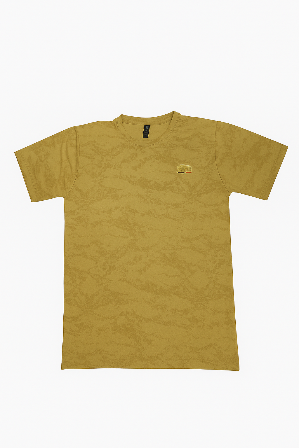 Mustard Yellow Elastic Net T-Shirt – Imported China Fabric | Half Sleeves